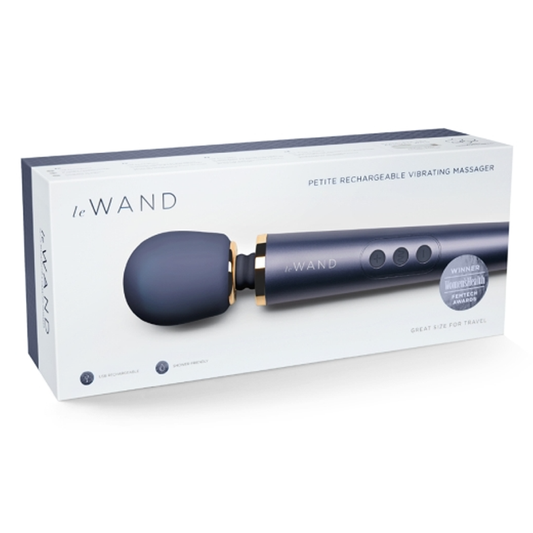 Petite Rechargeable Massager - Navy - Sheets Optional