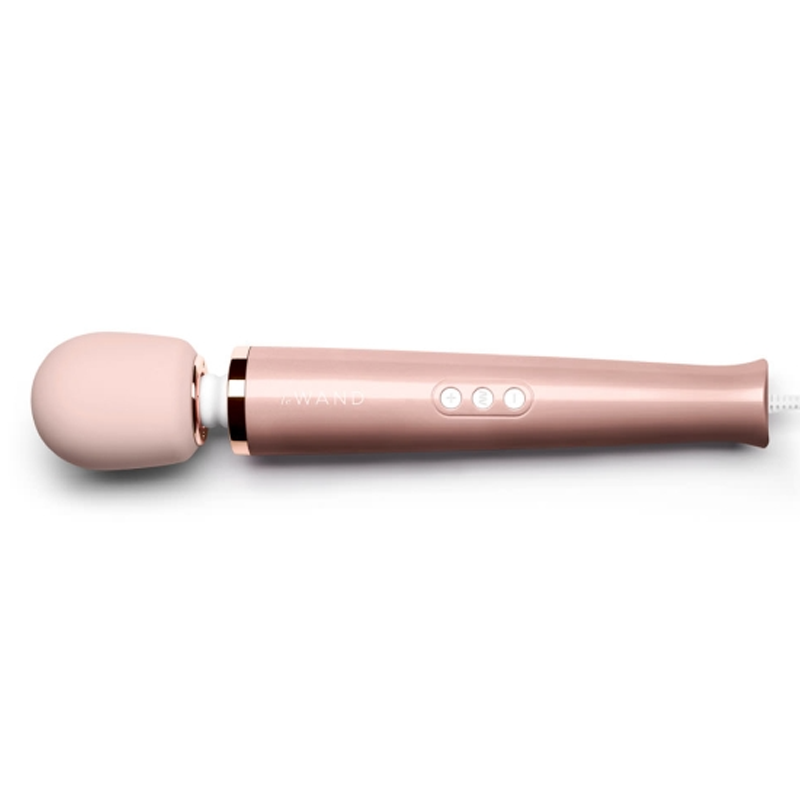 Plug-In Vibrating Massager - Rose Gold - Sheets Optional