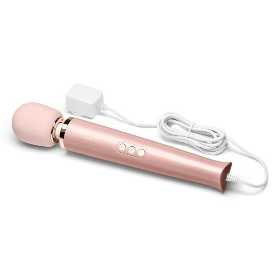 Plug-In Vibrating Massager - Rose Gold - Sheets Optional