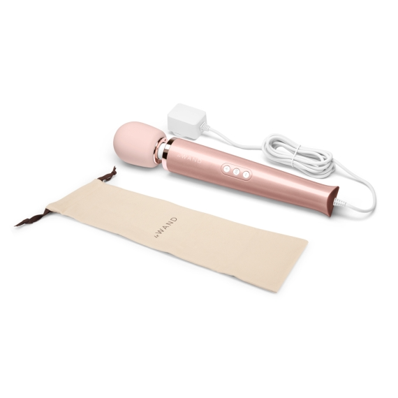 Plug-In Vibrating Massager - Rose Gold - Sheets Optional