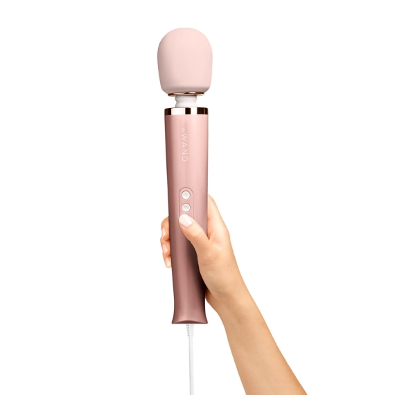 Plug-In Vibrating Massager - Rose Gold - Sheets Optional