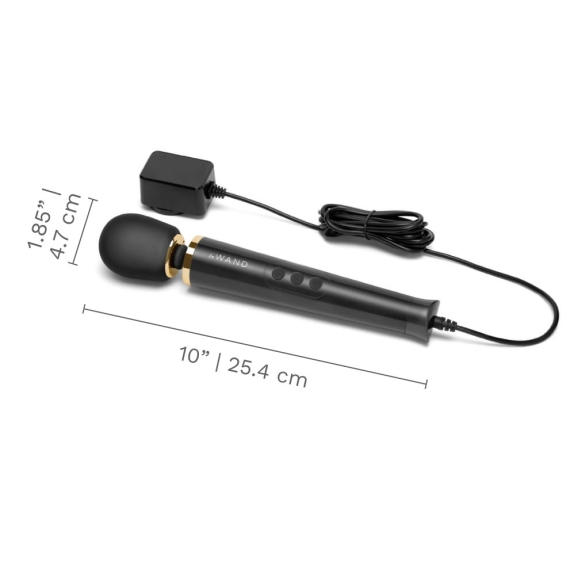 Powerful Petite Plug-In Massager - Black - Sheets Optional