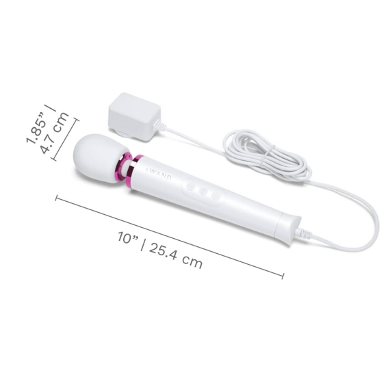 Powerful Petite Plug-In Massager - White - Sheets Optional