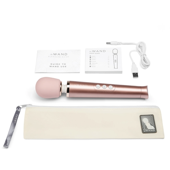 Petite Rechargeable Massager - Rose Gold - Sheets Optional