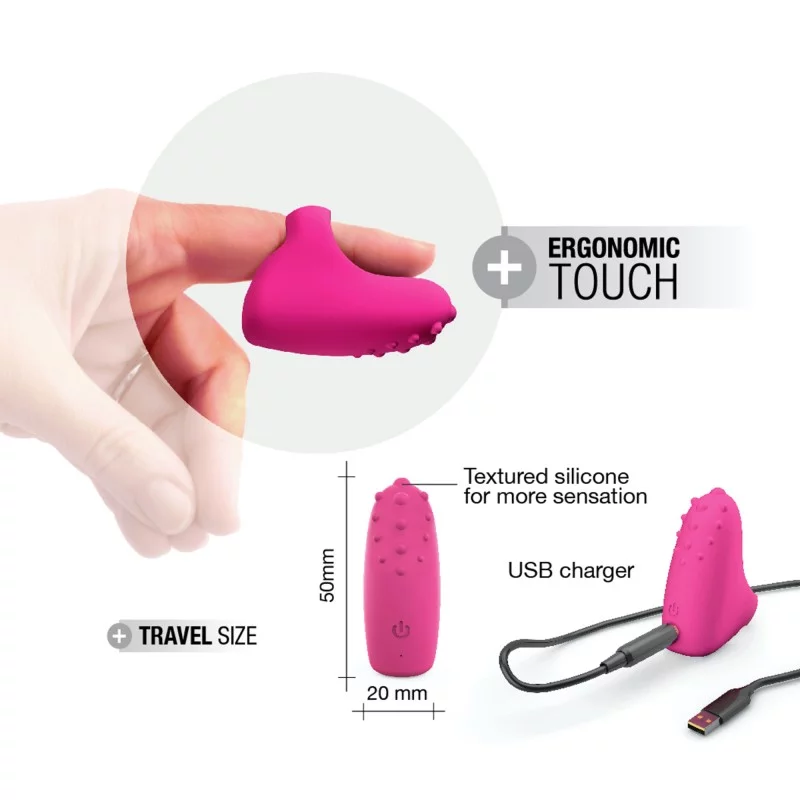 MAGIC FINGER RECHARGEABLE - PINK - Sheets Optional