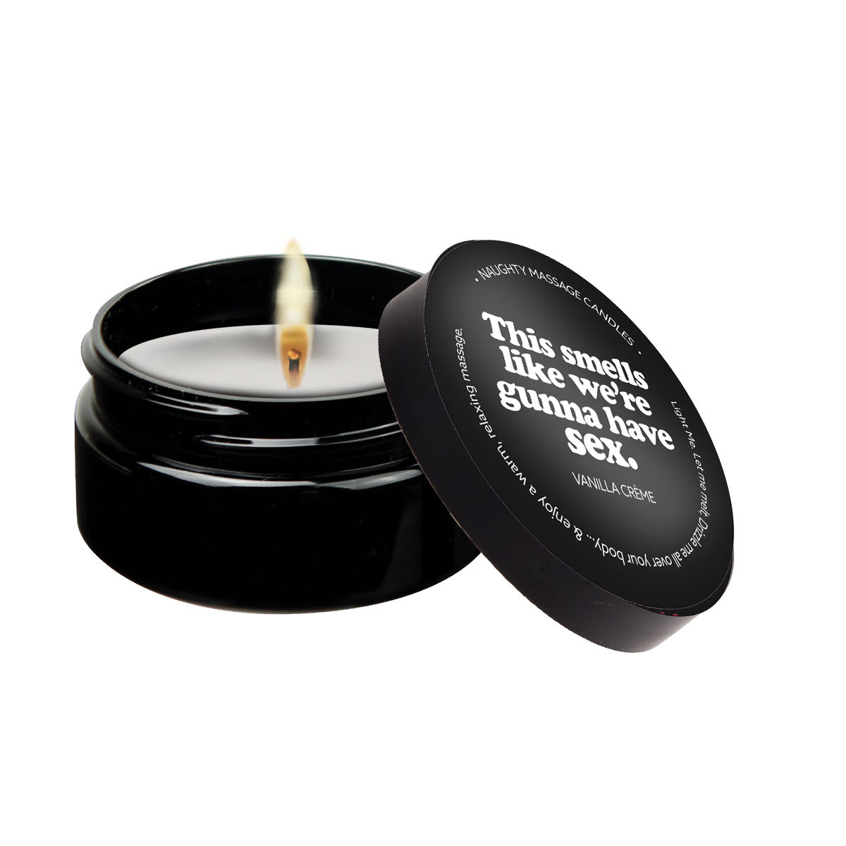 This Smells Like We're Gunna Have Sex - Naughty Mini Massage Candle - Sheets Optional