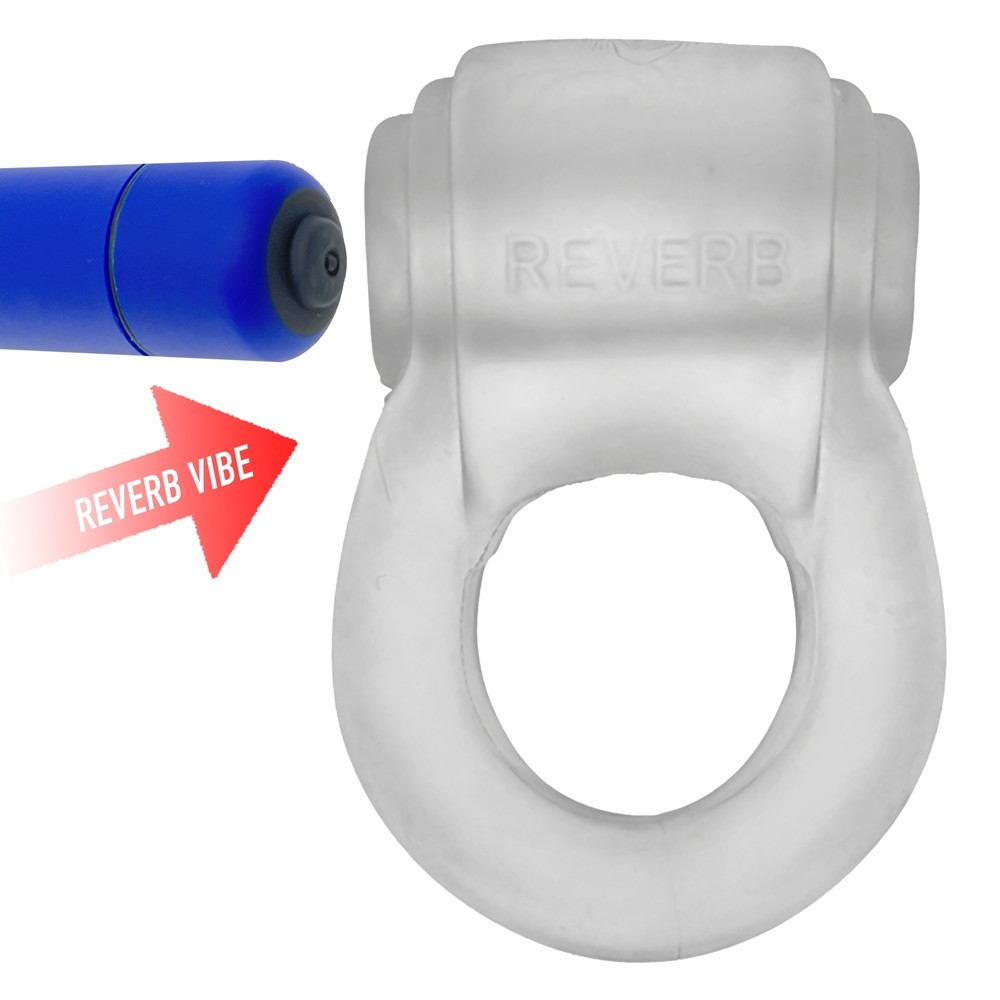 REVRING, ring with vibe, CLEAR ICE w/ Blue Vibe - Sheets Optional