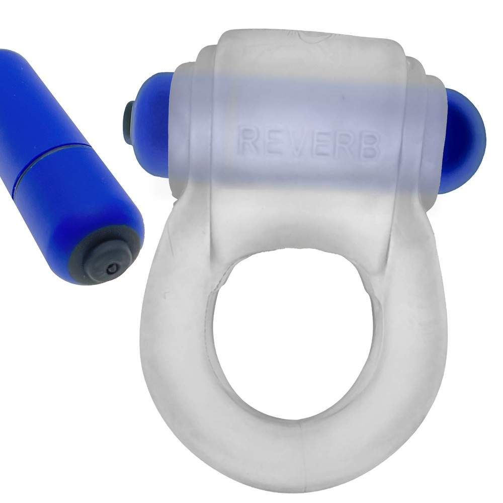 REVRING, ring with vibe, CLEAR ICE w/ Blue Vibe - Sheets Optional