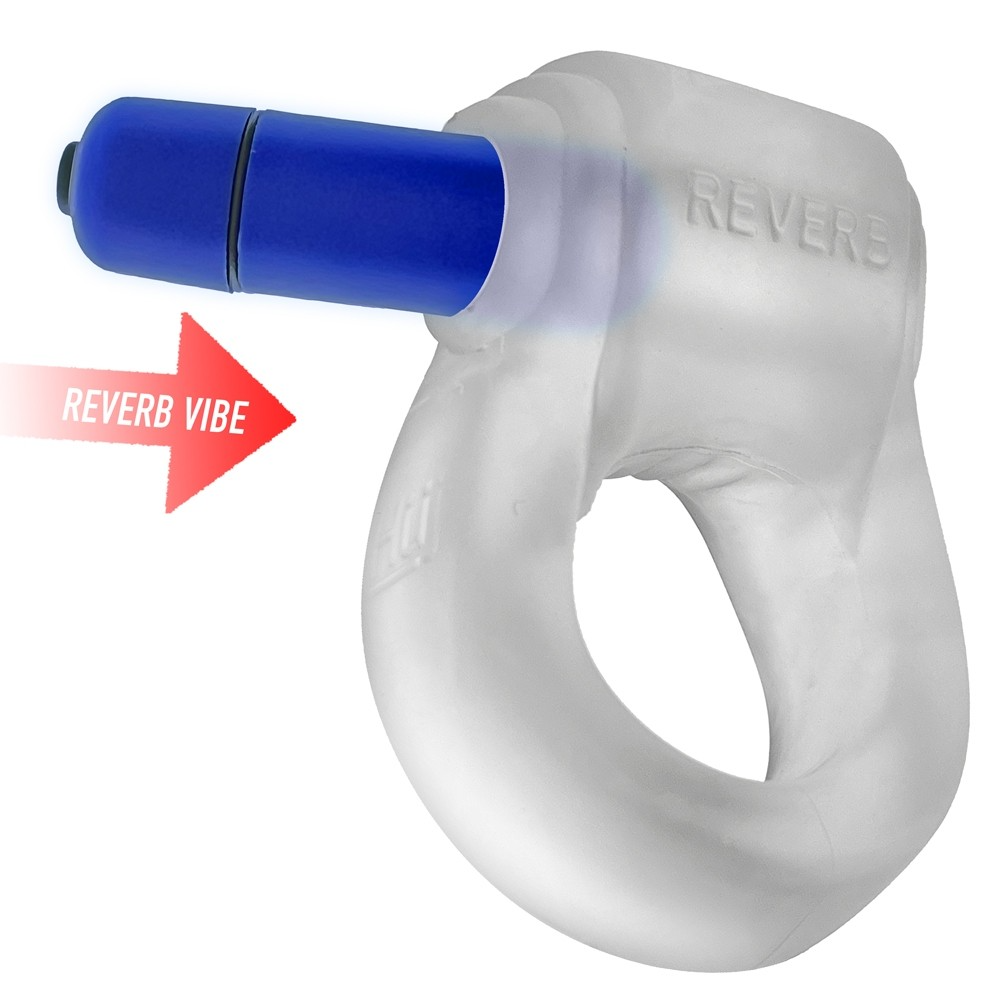 REVRING, ring with vibe, CLEAR ICE w/ Blue Vibe - Sheets Optional