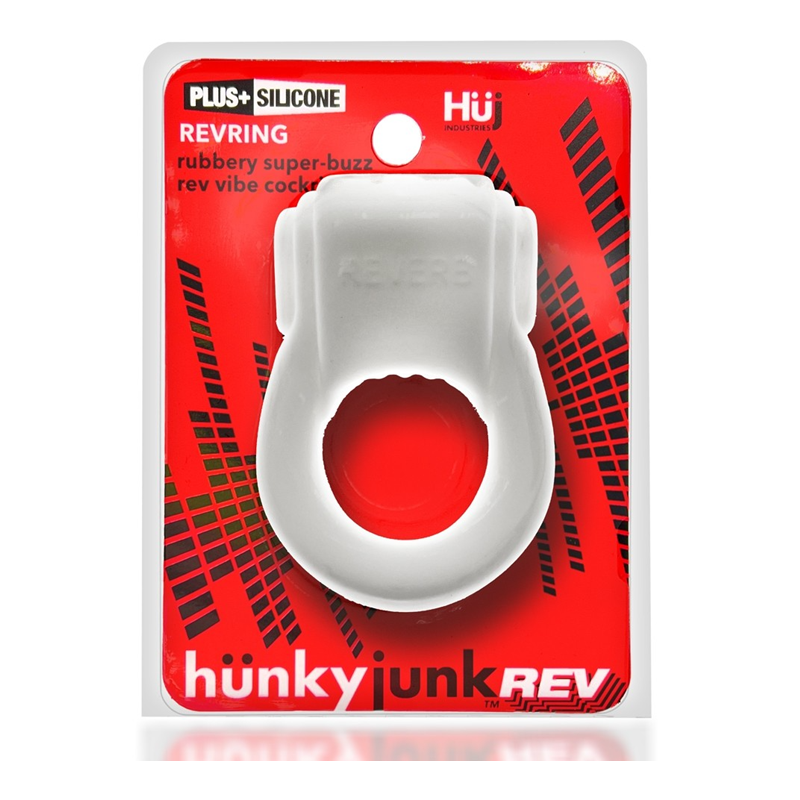 REVRING, ring with vibe, WHITE ICE w/ Black Vibe - Sheets Optional