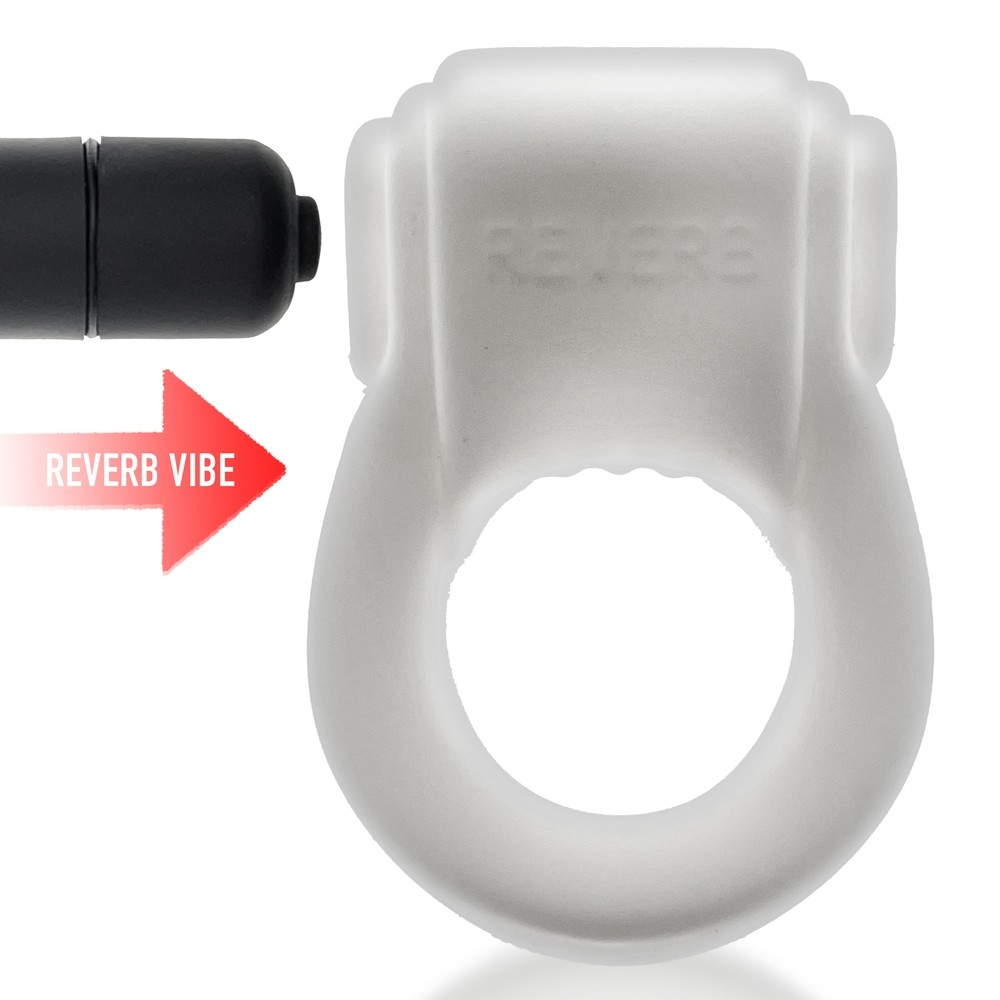 REVRING, ring with vibe, WHITE ICE w/ Black Vibe - Sheets Optional