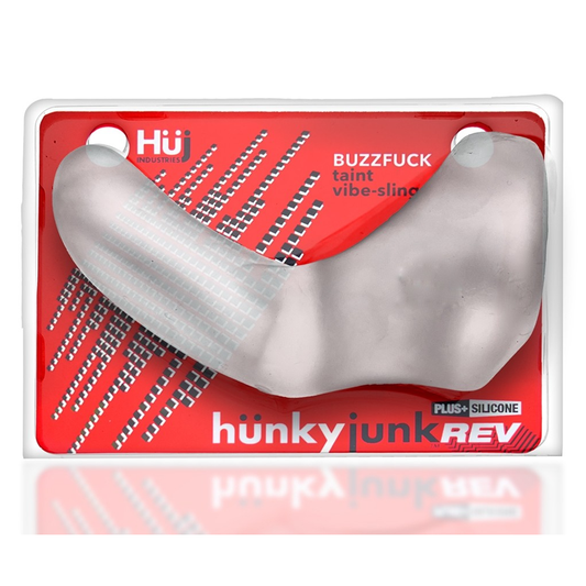 BUZZFUCK, sling with taint vibe, CLEAR ICE - Sheets Optional