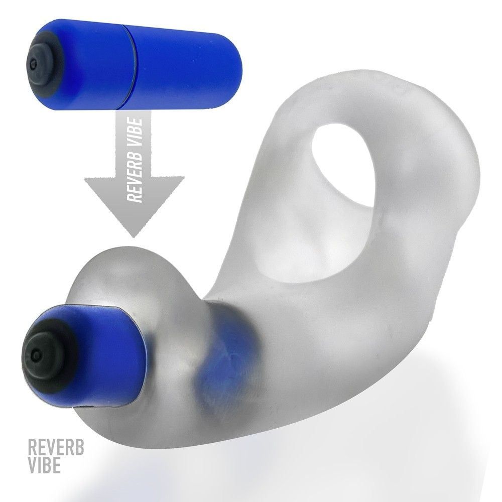 BUZZFUCK, sling with taint vibe, CLEAR ICE - Sheets Optional