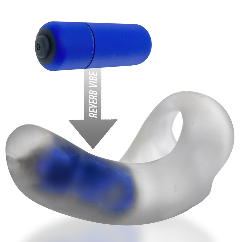 BUZZFUCK, sling with taint vibe, CLEAR ICE - Sheets Optional