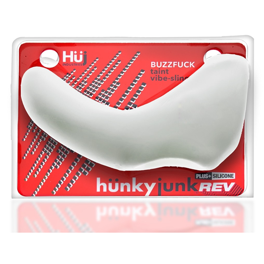 BUZZFUCK, sling with taint vibe, WHITE ICE - Sheets Optional