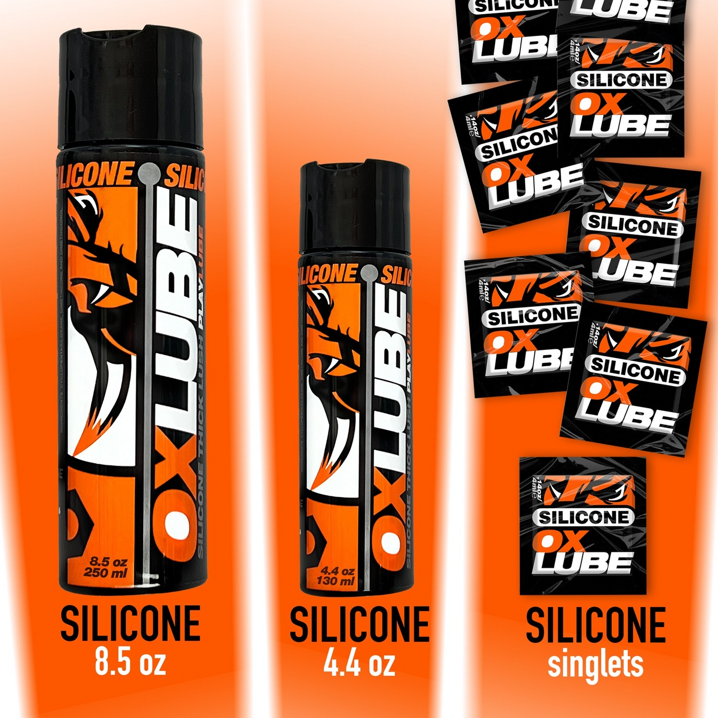 THICK Silicone, OXLube, 4.4 oz - Sheets Optional