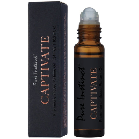 Captivate -10.2ml Pure Instinct Men's Collection Pheromone Perfume Oil - Sheets Optional