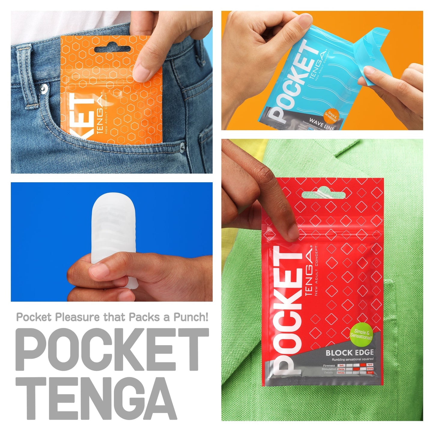 POCKET TENGA WAVY LINE - Sheets Optional