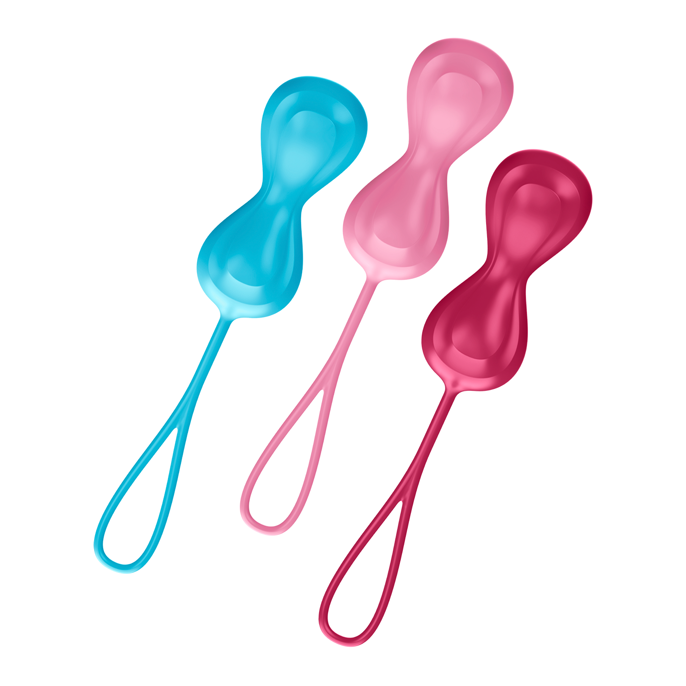 Satisfyer Power Balls (set of 3) - turquoise, red, pink - Sheets Optional
