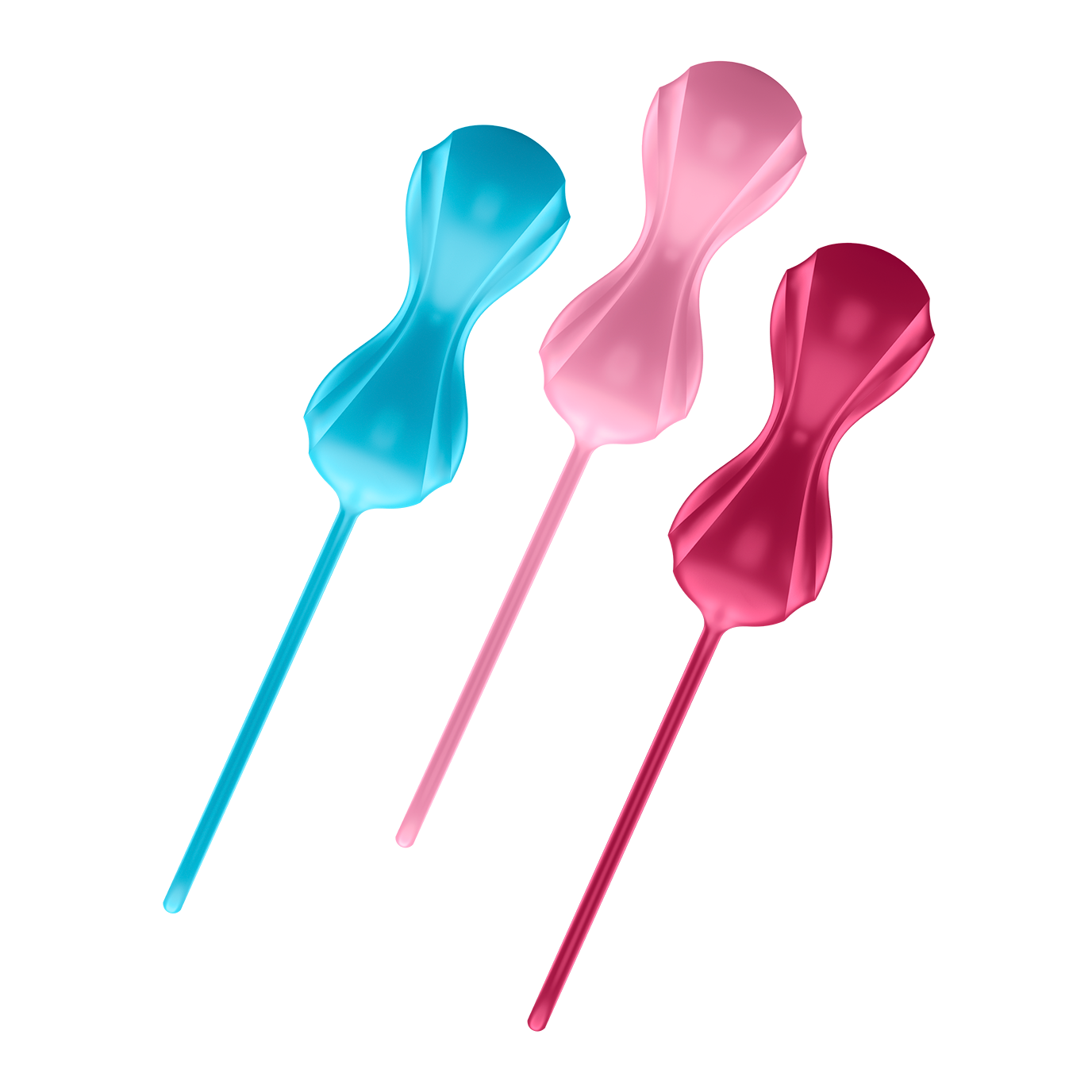 Satisfyer Power Balls (set of 3) - turquoise, red, pink - Sheets Optional