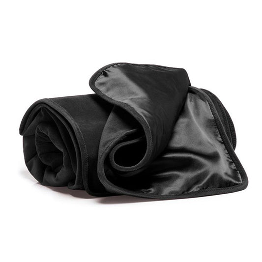 Fascinator Throw Black Microvelvet - Regular Size - Sheets Optional