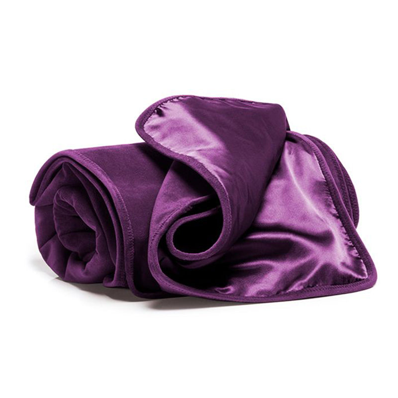 Fascinator Throw Aubrergine Microvelvet - Regular Size - Sheets Optional