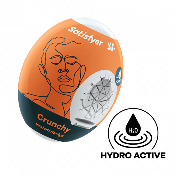 Masturbator Egg Single (Crunchy) Orange - Sheets Optional