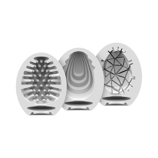 Masturbator Egg 3er Set (Naughty, Savage, Crunchy) Assorted - Sheets Optional