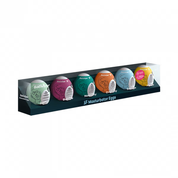 Masturbator Egg 6er Set (Assorted) Assorted - Sheets Optional