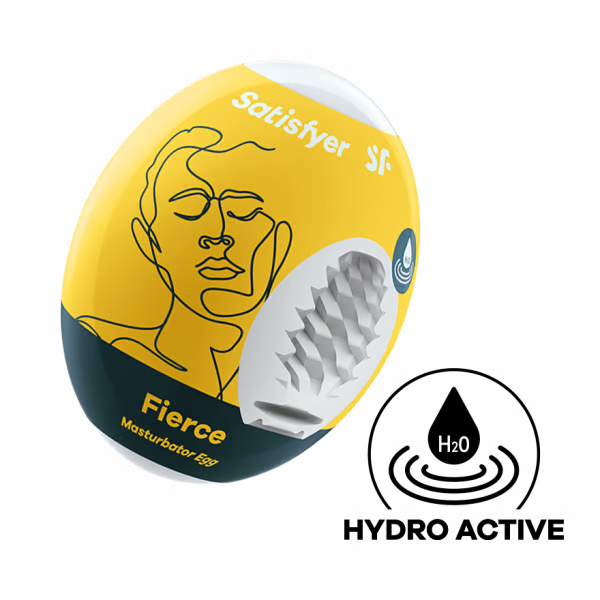Masturbator Egg Single (Fierce) Yellow - Sheets Optional