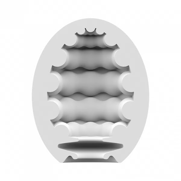 Masturbator Egg 3er Set (Riffle) Light Green - Sheets Optional