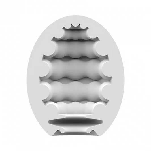 Masturbator Egg 3er Set (Riffle) Light Green - Sheets Optional