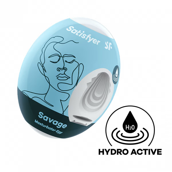 Masturbator Egg Single (Savage) Light Blue - Sheets Optional