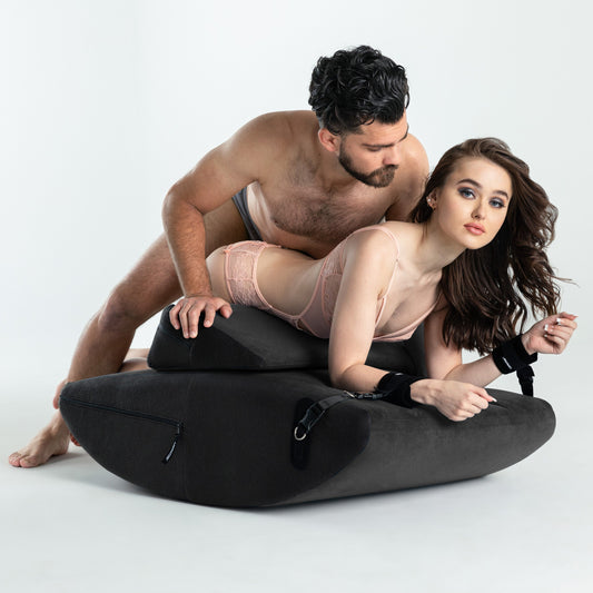 Scoop Rocker Combo Sex Positioning Shape Valkyrie Edition - Black - Sheets Optional