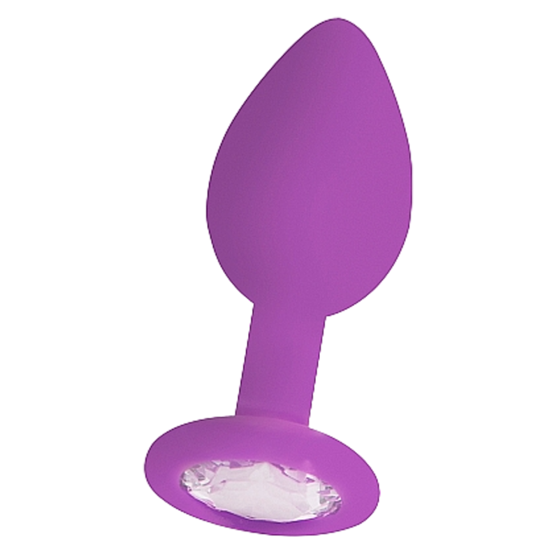 Diamond Butt Plug Regular Purple - Sheets Optional