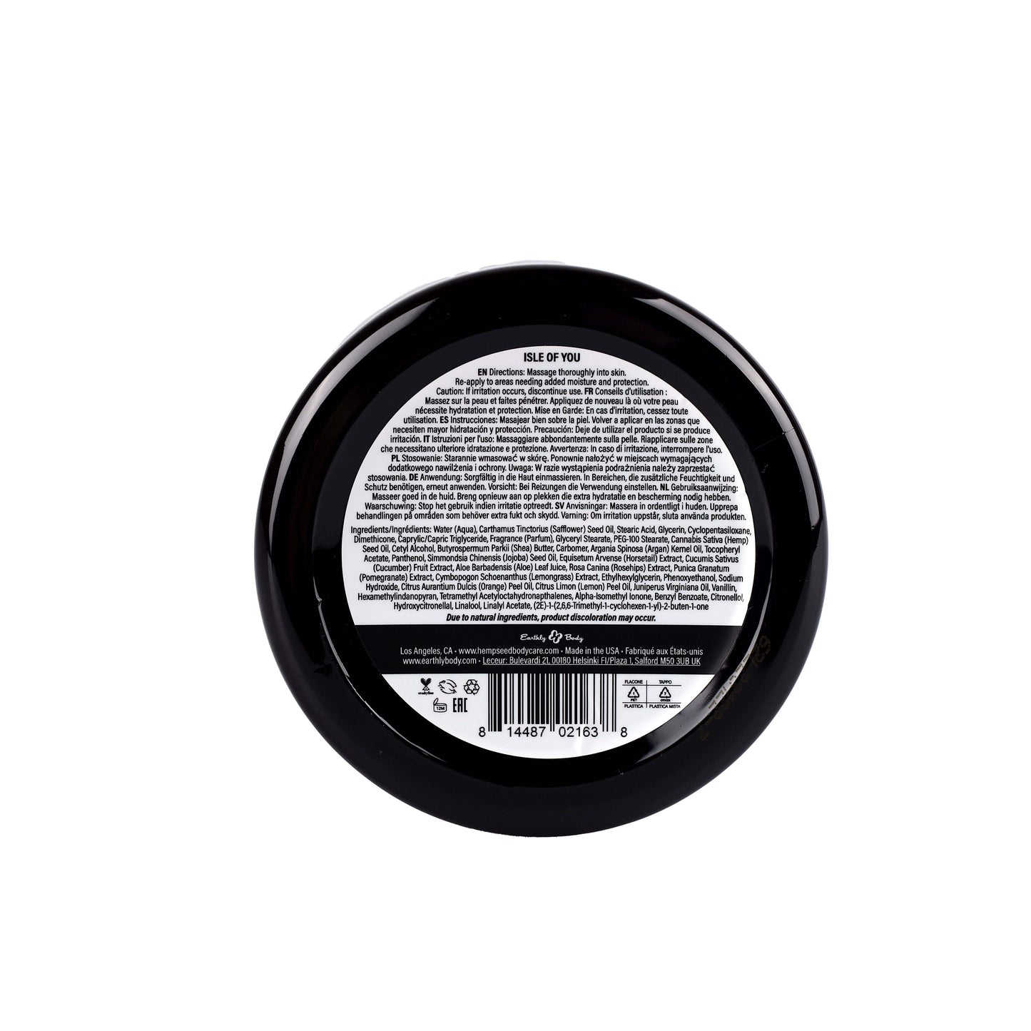 Hemp Seed Skin Butter Isle of You 8 oz / 227 g - Sheets Optional