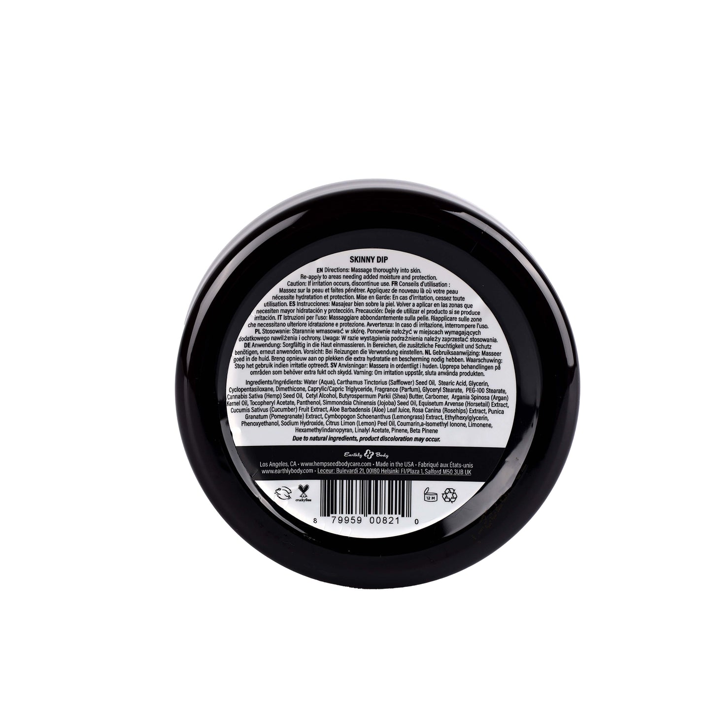 Hemp Seed Skin Butter Skinny Dip 8 oz / 227 g - Sheets Optional