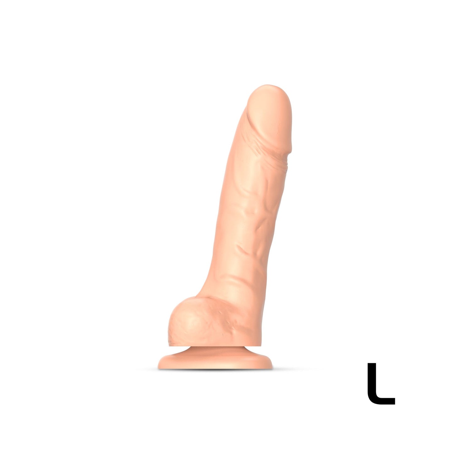 SLIDING SKIN REALISTIC DILDO VANILLA L - Sheets Optional