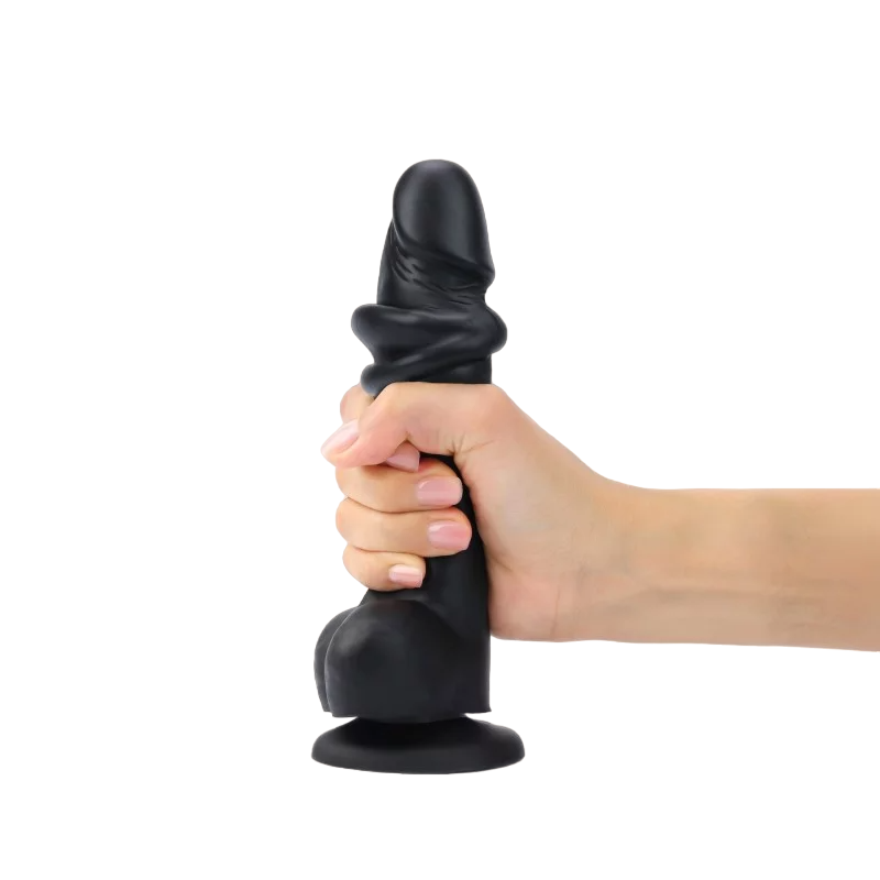 SLIDING SKIN REALISTIC DILDO BLACK XXL - Sheets Optional