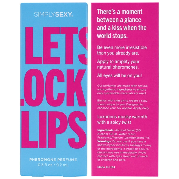 LET'S LOCK LIPS Pheromone Infused Perfume - Let's Lock Lips 0.3oz | 9.2mL - Sheets Optional