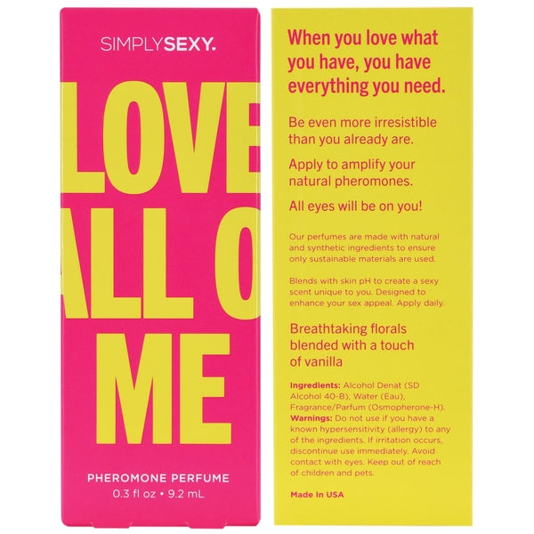 LOVE ALL OF ME Pheromone Infused Perfume - Love All Of Me 0.3oz | 9.2mL - Sheets Optional