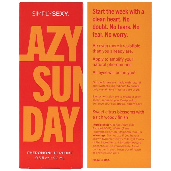 LAZY SUNDAY Pheromone Infused Perfume - Lazy Sunday 0.3oz | 9.2mL - Sheets Optional