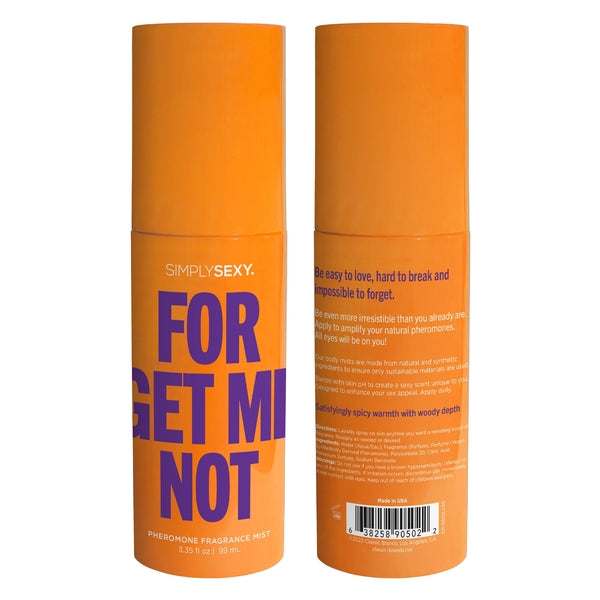 PHEROMONE BODY MIST - FORGET ME NOT - 3.35 floz | 99mL - Sheets Optional