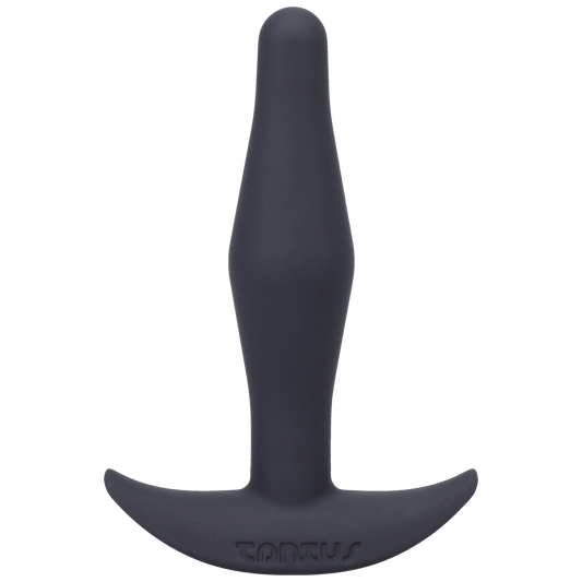 Tantus Silicone Little Flirt Butt Plug Black - Sheets Optional