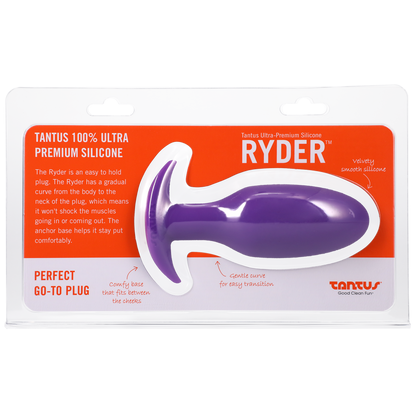 Silicone Ryder Butt Plug - Lilac - Sheets Optional
