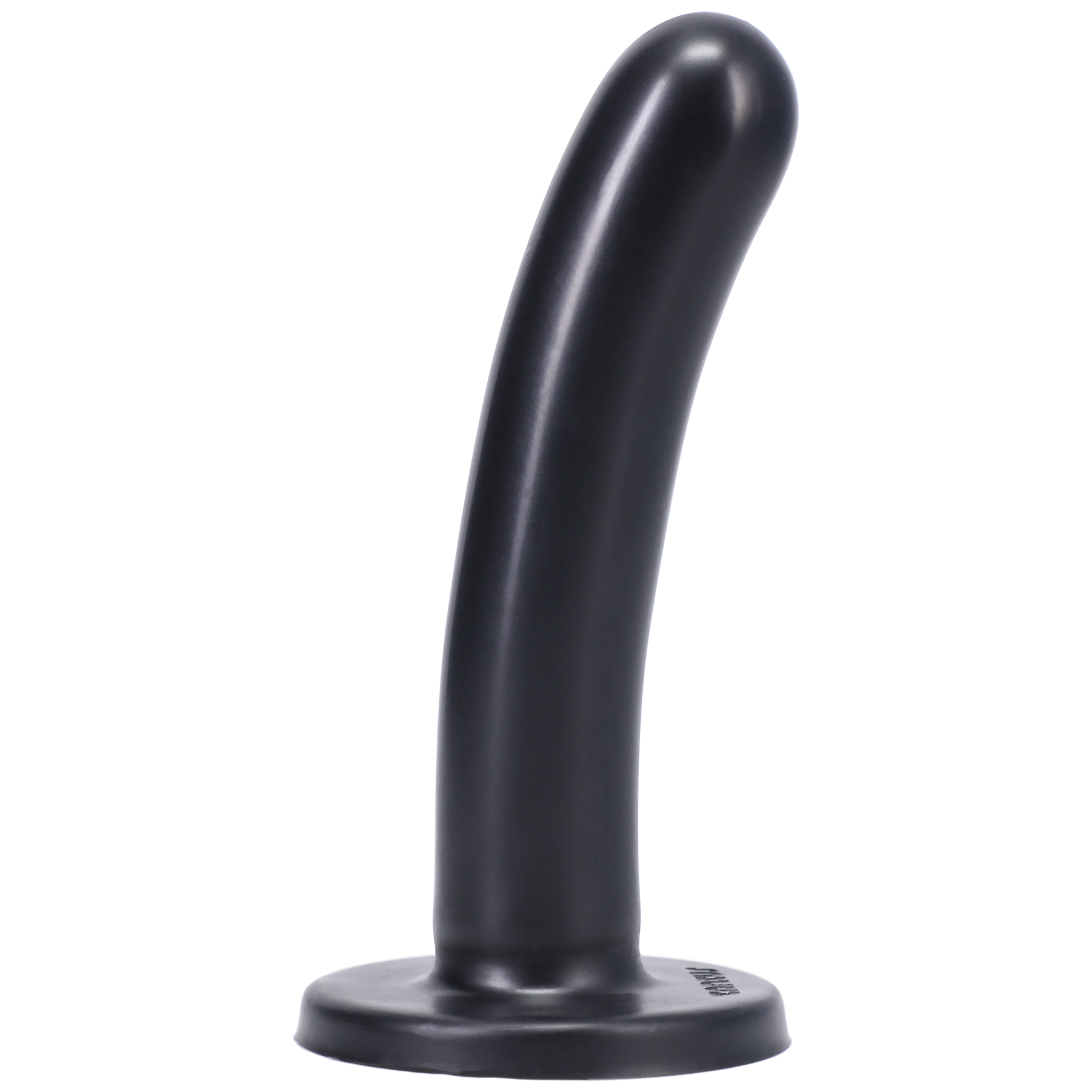 Silk Medium Silicone Dildo Black - Sheets Optional