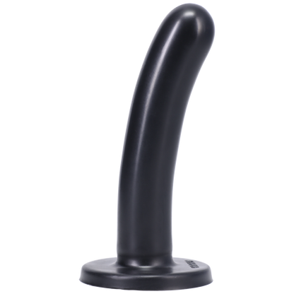 Silk Medium Silicone Dildo Black - Sheets Optional