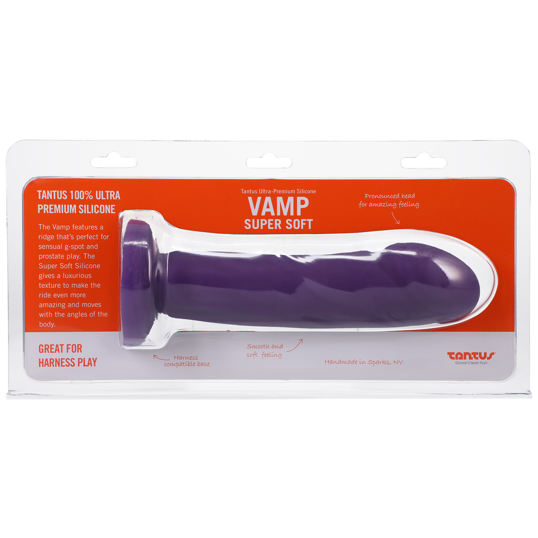 Tantus Silicone Vamp Super Soft Silicone Amethyst - Sheets Optional