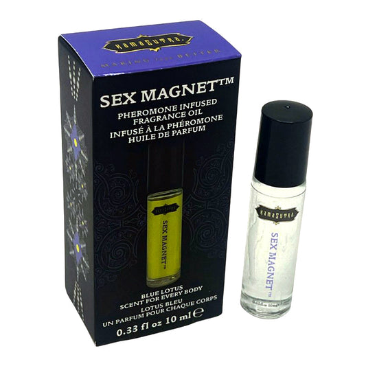 SEX MAGNET Pheromone - Blue Lotus Roll On Fragrance Oil .33oz - Sheets Optional