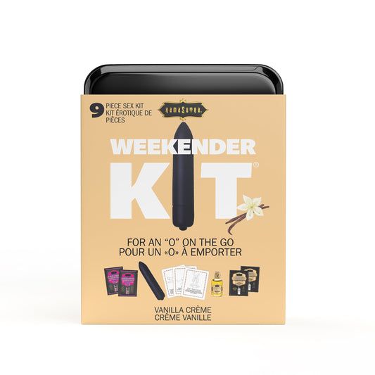 WEEKENDER KIT VIBE Vanilla Includes: Oil of Love, Reusable 10 speed mini vibe, Massage Oil, Love Liquid and Erotic Playcards - Sheets Optional